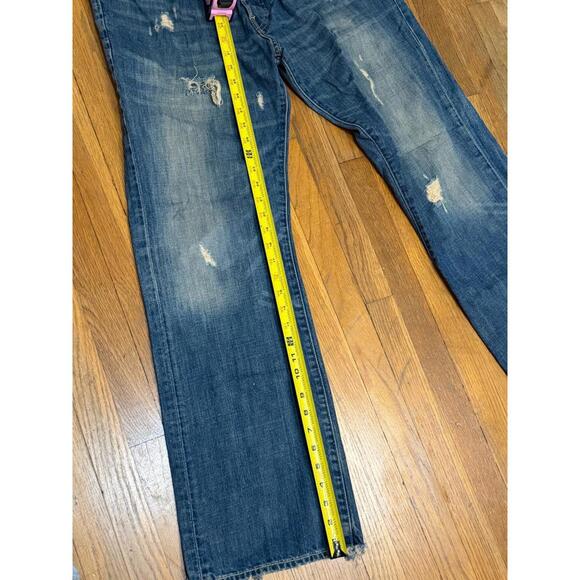 Vintage Abercrombie & Fitch Heavy Ounce Denim Jeans Five Pocket Y2K 36 W - Picture 2 of 7